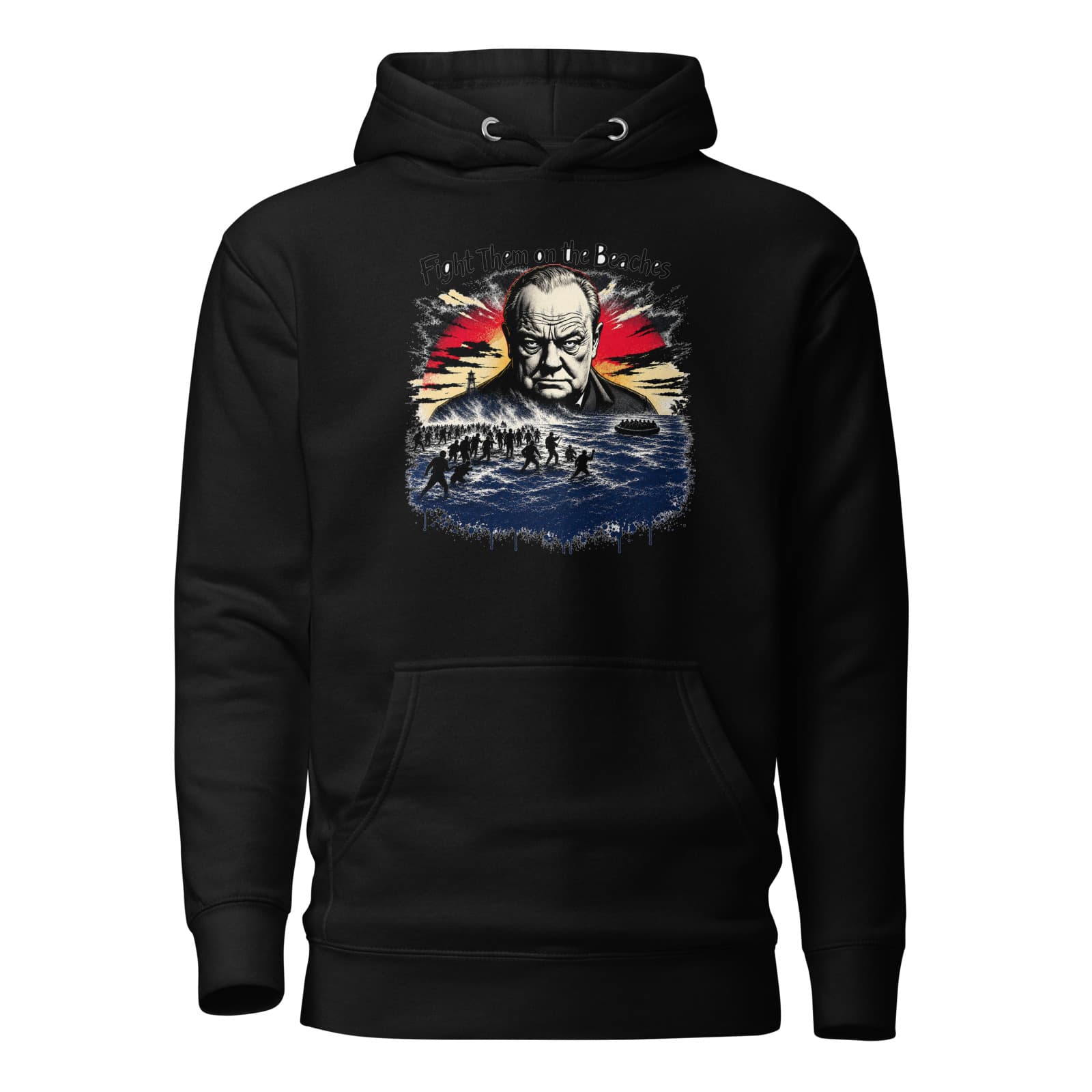 Fight Them on the Beaches Premium Hoodie